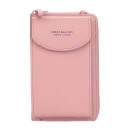 Ladies' shoulder wallet made of PU leather 18 x 11 x 4 cm With a pocket under the flap and a zip compartment Small bag with a strap length 4