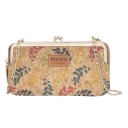 Ladies' Shoulder Wallet with Chain Frame Closure and Zip Card Slots PU Leather Wallet with Pattern Dimensions 20 x 11 x 5 cm 2