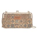 Ladies' Shoulder Wallet with Chain Frame Closure and Zip Card Slots PU Leather Wallet with Pattern Dimensions 20 x 11 x 5 cm 9