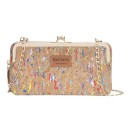 Ladies' Shoulder Wallet with Chain Frame Closure and Zip Card Slots PU Leather Wallet with Pattern Dimensions 20 x 11 x 5 cm 15