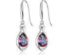 Ladies' Silver Earrings with Zircon 1