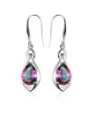 Ladies' Silver Earrings with Zircon 2