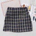 Ladies' Skirt with Check Pattern 7