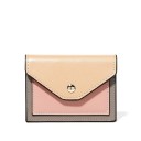 Ladies' Small Wallet Made of Faux Leather Envelope Shape with Flap and Round Metal Button Multicoloured Design with Dark Trim 11 x 8.3 x 2 cm 1