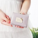 Ladies' Small Wallet with Quote Ball Clasp in Metal Frame Decorative Patch with Pearl PU Leather and Polyester 11 x 8 x 2.5 cm 4