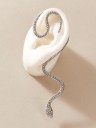 Ladies' Snake-Shaped Ear Cuff Wavy Body with Tiny Stones Curved Arch over the Upper Edge of the Ear Costume Jewellery 6