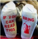 Ladies' Socks with a Humorous Caption J529 11