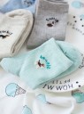Ladies' Socks with Dog A897 9