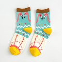 Ladies' Socks with Flamingos 4
