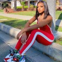 Ladies' Sports Jumpsuit with Exposed Back B844 5