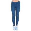 Ladies' Spotty Leggings - Blue 1