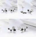 Ladies' Star Earrings with Zirconia 7
