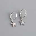 Ladies' Starfish Hoop Earrings 1
