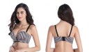 Ladies' Striped Lace-Up Bra 4