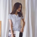 Ladies' Striped Polo Shirt 5