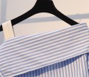 Ladies' Striped Top and Skirt 6
