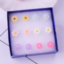 Ladies' Stud Earrings Flowers G744 2