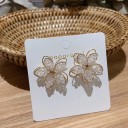 Ladies' Stud Earrings Flowers J186 3