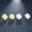 Ladies' Stud Earrings Four-Leaf Clover 5