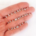 Ladies' Stud Earrings with Alphabet Letters 5