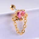 Ladies' Stud Earrings with Crystals 2