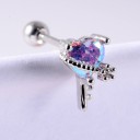 Ladies' Stud Earrings with Crystals 19