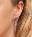 Ladies' Stud Earrings with Gemstone A1703 8