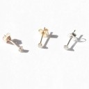Ladies' Stud Earrings with Gemstone A1703 9