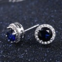 Ladies' Stud Earrings with Gemstone H776 7