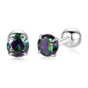 Ladies' Stud Earrings with Gemstone 4