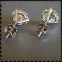 Ladies' Stud Earrings with Gemstone R34 4