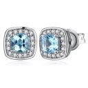 Ladies' Stud Earrings with Gemstone R73 1
