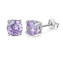Ladies' Stud Earrings with Gemstone R88 8
