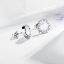 Ladies' Stud Earrings with Roman Numerals 5