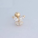 Ladies' Stud Earrings with Stones A1725 7