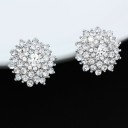 Ladies' Stud Earrings with Zircon G1187 3