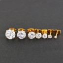 Ladies' Stud Earrings with Zircon G451 6