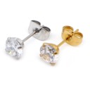 Ladies' Stud Earrings with Zircon G451 8