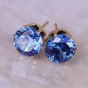Ladies' Stud Earrings with Zircon G480 7