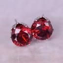 Ladies' Stud Earrings with Zircon G480 6