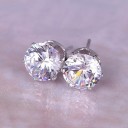 Ladies' Stud Earrings with Zircon G480 2