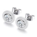 Ladies' Stud Earrings with Zircon G494 3