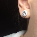 Ladies' Stud Earrings with Zircon G494 4