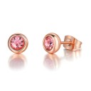 Ladies' Stud Earrings with Zircon H862 7
