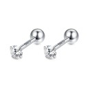 Ladies' Stud Earrings with Zircon H870 2