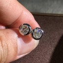 Ladies' Stud Earrings with Zircon 3