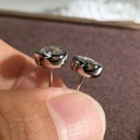 Ladies' Stud Earrings with Zircon 5