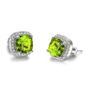 Ladies' Stud Earrings with Zirconia 3