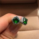 Ladies' Stud Earrings with Zirconia 4