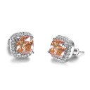 Ladies' Stud Earrings with Zirconia 6